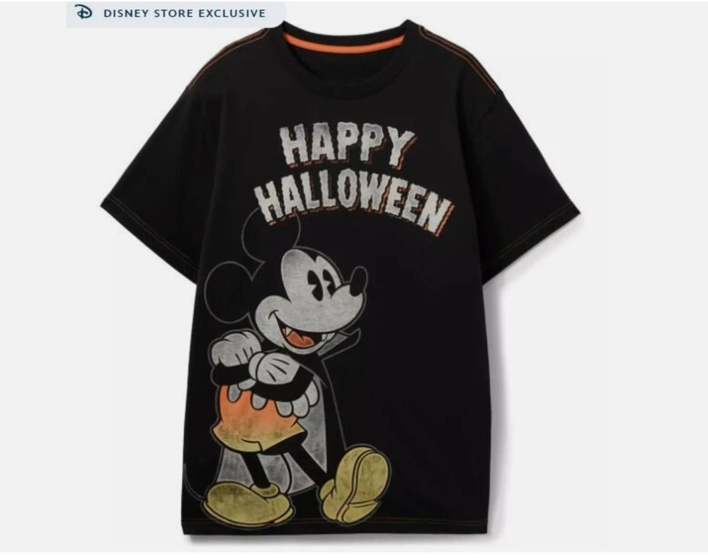 Disney Parks Mickey Mouse ''Happy Halloween'' T-Shirt 2025 Adults NWT XL